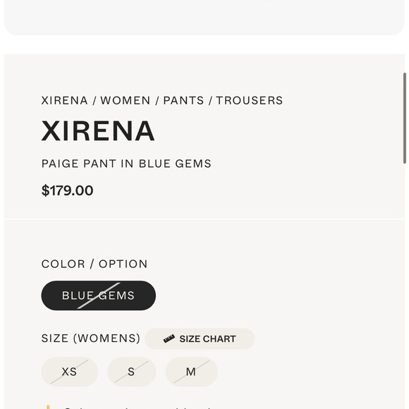 Xirena Paige Pant in Blue Gems Size XS - Picture 5 of 9